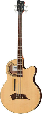 [PREORDER] Warwick RockBass Alien Deluxe Hybrid Thinline 4-String Bass Guitar, Natural Transparent Satin