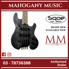 SQOE SEBS990 Active & Passive Headless Short Scale Bass Black