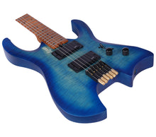 Luxars Headless S-G63-SBL Satin Blue Electric Guitar