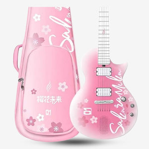 Enya Nova Go Sonic Hatsune Miku Edition Carbon Fiber composite Electric Guitar w/ Built In Speaker Pink