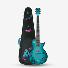 Enya Nova Go Sonic Hatsune Miku Edition Carbon Fiber composite Electric Guitar w/ Built In Speaker Blue