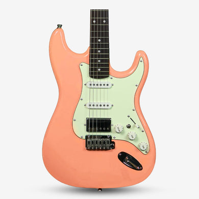 SQOE SEST700 Super Stratocaster HSS Electric Guitar with Alter Switch ( SEST / SEST-700 / ST 700 ) Pink