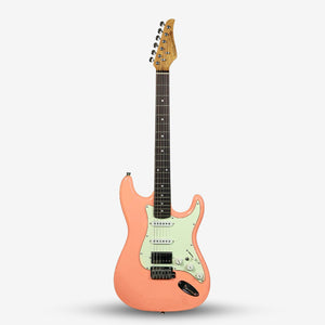 SQOE SEST700 Super Stratocaster HSS Electric Guitar with Alter Switch ( SEST / SEST-700 / ST 700 ) Pink