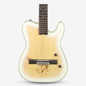 SQOE Spain SEGD600 Nylon Electric Guitar with Piezo Pickups ( SEGD / SEGD-600 / SEGD 600 ) White
