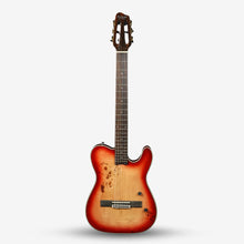 SQOE Spain SEGD600 Nylon Electric Guitar with Piezo Pickups ( SEGD / SEGD-600 / SEGD 600 ) Cherry Sunburst
