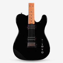 SQOE SETL450 HH Canadian Roasted Maple Fretboard Telecaster with Tremolo Electric Guitar ( SETL / SETL-450 / SETL 450 ) Black