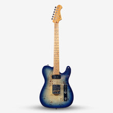 SQOE SETL550 Burl Mahogany with Roasted Maple Fretboard Telecaster Electric Guitar ( SETL / SETL-550 / SETL 550 / Tele ) Blue