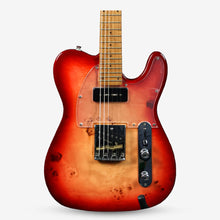 SQOE SETL550 Burl Mahogany with Roasted Maple Fretboard Telecaster Electric Guitar ( SETL / SETL-550 / SETL 550 / Tele ) Cherry Sunburst