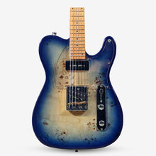SQOE SETL550 Burl Mahogany with Roasted Maple Fretboard Telecaster Electric Guitar ( SETL / SETL-550 / SETL 550 / Tele ) Blue