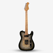 SQOE SETL550 Burl Mahogany with Roasted Maple Fretboard Telecaster Electric Guitar ( SETL / SETL-550 / SETL 550 / Tele ) Black