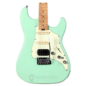 SQOE SEST800 HSS Roasted Maple Series Electric Guitar ( SEST / SEST-800 / ST 800 ) green
