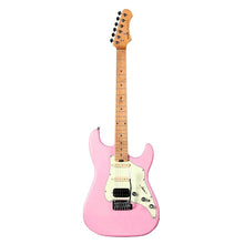 SQOE SEST800 HSS Roasted Maple Series Electric Guitar ( SEST / SEST-800 / ST 800 ) pink