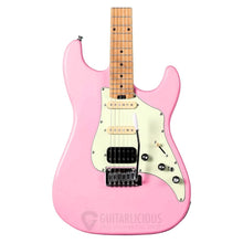 SQOE SEST800 HSS Roasted Maple Series Electric Guitar ( SEST / SEST-800 / ST 800 ) pink