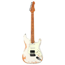 SQOE SEST960 HSS Roasted Maple Relic Series Electric Guitar ( SEST / SEST-960 / ST 960 ) White