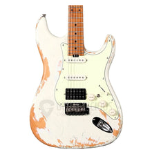 SQOE SEST960 HSS Roasted Maple Relic Series Electric Guitar ( SEST / SEST-960 / ST 960 ) White