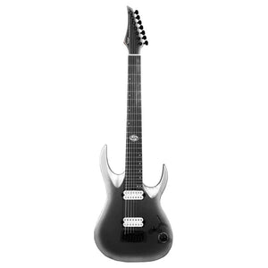 SQOE SEIB7S 7 String with Roasted Maple Neck Electric Guitar ( Humbucker / SEIB7S / SEIB - 7S) Satin Neon Silver