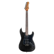 SQOE SEST880 HSS Roasted Maple Smart Electric Guitar ( SEST / SEST-800 / ST 800 ) Obsidian Black