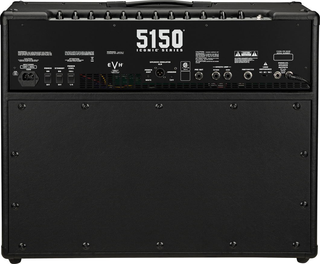 [PREORDER] EVH 5150 Iconic 60W 2x12 Guitar Amplifier, Black, 230V UK