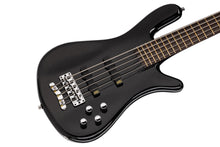 [PREORDER] Warwick RockBass Streamer NT I 5-String Bass Guitar, Solid Black High Polish
