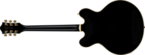 [PREORDER] Gretsch Broadkaster LX Center Block Guitar w/String-Thru Bigsby & Gold Hardware, Ebony FB, Black