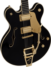 [PREORDER] Gretsch Broadkaster LX Center Block Guitar w/String-Thru Bigsby & Gold Hardware, Ebony FB, Black
