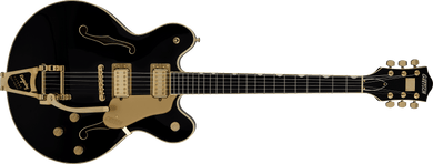 [PREORDER] Gretsch Broadkaster LX Center Block Guitar w/String-Thru Bigsby & Gold Hardware, Ebony FB, Black