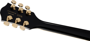 [PREORDER] Gretsch Broadkaster LX Center Block Guitar w/String-Thru Bigsby & Gold Hardware, Ebony FB, Black