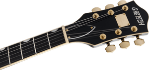 [PREORDER] Gretsch Broadkaster LX Center Block Guitar w/String-Thru Bigsby & Gold Hardware, Ebony FB, Black