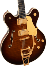 [PREORDER] Gretsch Broadkaster LX Figured Center Block w/String-Thru Bigsby & Gold Hardware, Havana Burst
