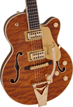 [PREORDER] Gretsch Ltd Ed Falcon Center Block Jr Guitar w/Bigsby Quilted Maple, Ebony FB, Roundup Orange