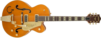 [PREORDER] Gretsch G6120T-55 Vintage Select ED 55 Chet Akins HB Guitar w/Bigsby, Vintage Orange Stain Lacquer