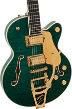 [PREORDER] Gretsch Broadkaster Jr. LX Figured Center Block w/String-Thru Bigsby & Gold Hardware, Tropic Aura