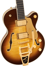 [PREORDER] Gretsch Broadkaster Jr. LX Figured Center Block w/String-Thru Bigsby & Gold Hardware, Caramel Dawn