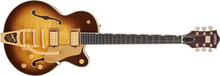[PREORDER] Gretsch Broadkaster Jr. LX Figured Center Block w/String-Thru Bigsby & Gold Hardware, Caramel Dawn