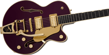 [PREORDER] Gretsch Broadkaster Jr LX Center Block Guitar w/StringThru Bigsby & Gold Hardware, Blackberry