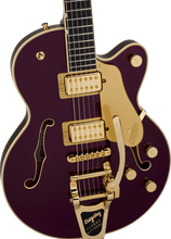 [PREORDER] Gretsch Broadkaster Jr LX Center Block Guitar w/StringThru Bigsby & Gold Hardware, Blackberry