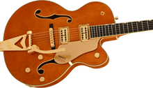 [PREORDER] Gretsch Synchromatic Nashville Hollow Body Single-Cut w/Bigsby Electric Guitar, 50s Orange Stain