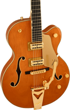 [PREORDER] Gretsch Synchromatic Nashville Hollow Body Single-Cut w/Bigsby Electric Guitar, 50s Orange Stain