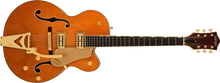 [PREORDER] Gretsch Synchromatic Nashville Hollow Body Single-Cut w/Bigsby Electric Guitar, 50s Orange Stain