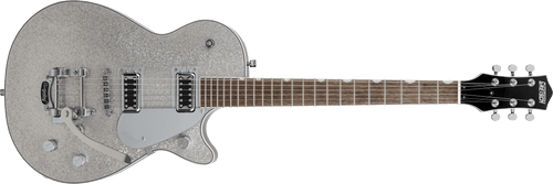 [PREORDER] Gretsch G5230T Electromatic Sparkle Jet FT Single-Cut Guitar w/Bigsby, Laurel FB, Silver Sparkle