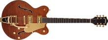 [PREORDER] Gretsch Electromatic LTD Flame Okoume Broadkaster Double-Cut Guitar w/Bigsby, RW FB, Roundup Orange