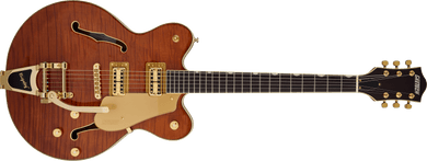 [PREORDER] Gretsch Electromatic LTD Flame Okoume Broadkaster Double-Cut Guitar w/Bigsby, RW FB, Roundup Orange
