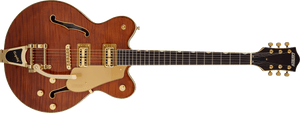 [PREORDER] Gretsch Electromatic LTD Flame Okoume Broadkaster Double-Cut Guitar w/Bigsby, RW FB, Roundup Orange
