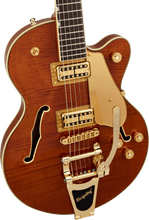 [PREORDER] Gretsch Electromatic LTD Flame Okoume Broadkaster Jr Single-Cut Guitar w/Bigsby, Roundup Orange
