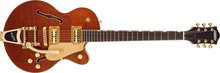 [PREORDER] Gretsch Electromatic LTD Flame Okoume Broadkaster Jr Single-Cut Guitar w/Bigsby, Roundup Orange