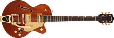 [PREORDER] Gretsch Electromatic LTD Flame Okoume Broadkaster Jr Single-Cut Guitar w/Bigsby, Roundup Orange