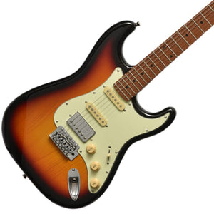 Bacchus BST-2-RSM/M-3TS Universe Series Roasted Maple Electric Guitar, 3 Tone Sunburst