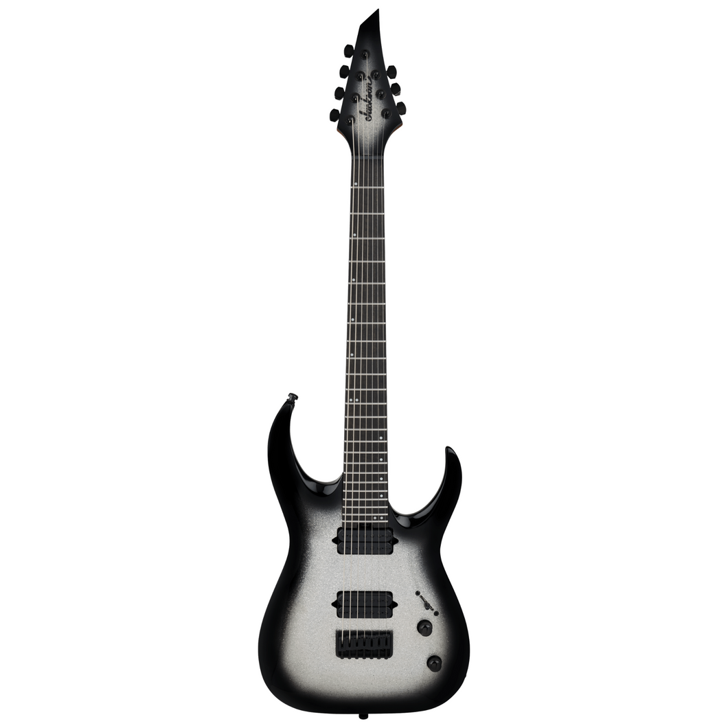 [PREORDER] Jackson Pro Series Misha Mansoor Juggernaut HT7 Electric Guitar, Ebony FB, Silverburst Sparkle