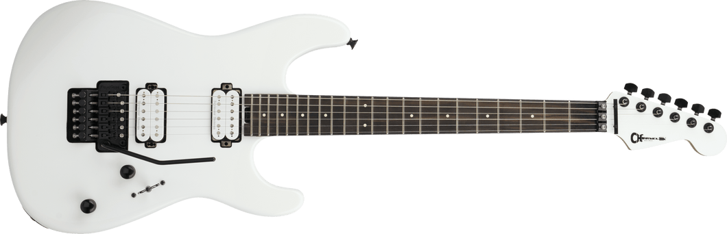 [PREORDER] Charvel Pro Mod Plus San Dimas SD1 HH FR Electric Guitar, Ebony, FB, Snow White