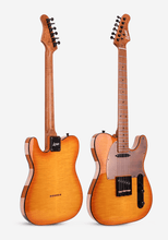 Luxars S-G27 HB Telecaster Flame Maple Honey Burst Electric Guitar